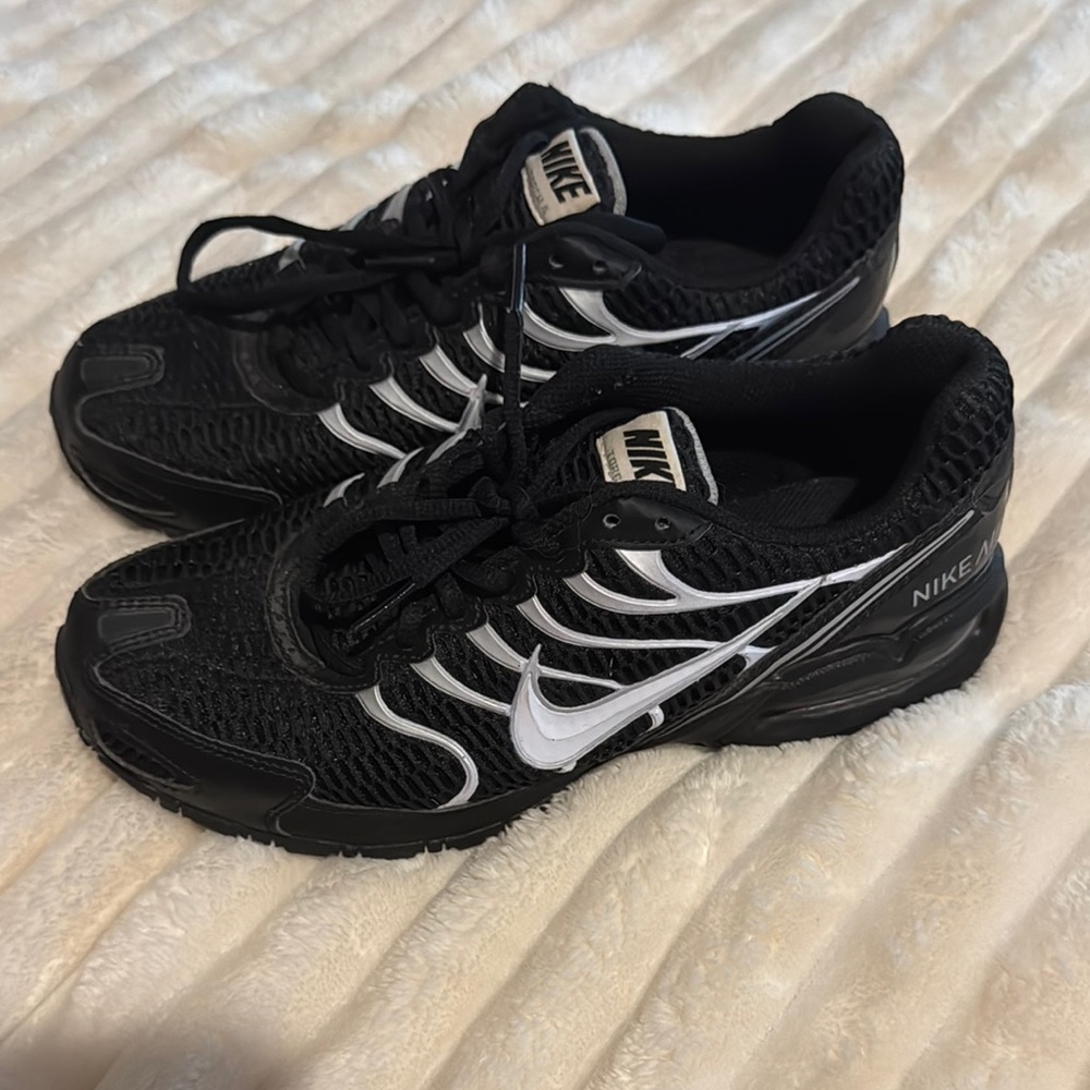 Nike Black Mesh Sneakers with White Accents